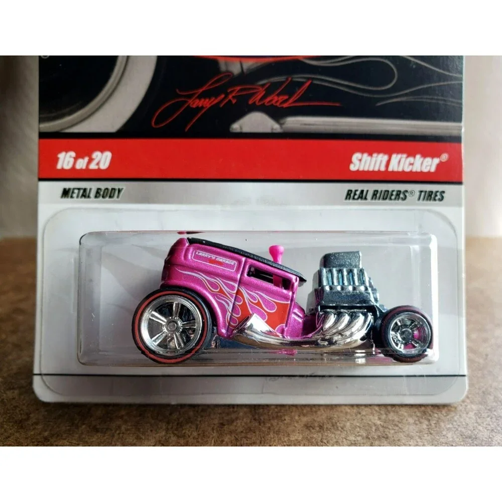 2009 Hot Wheels SHIFT KICKER Metallic Pink LARRY'S GARAGE #16/20 1:64 REDLINE RR